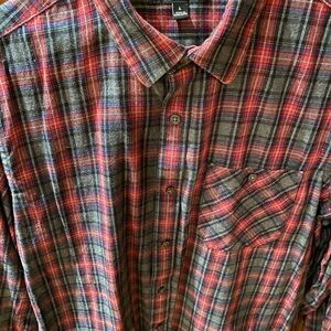 Banana Republic Red and Blue Plaid Casual Shirt